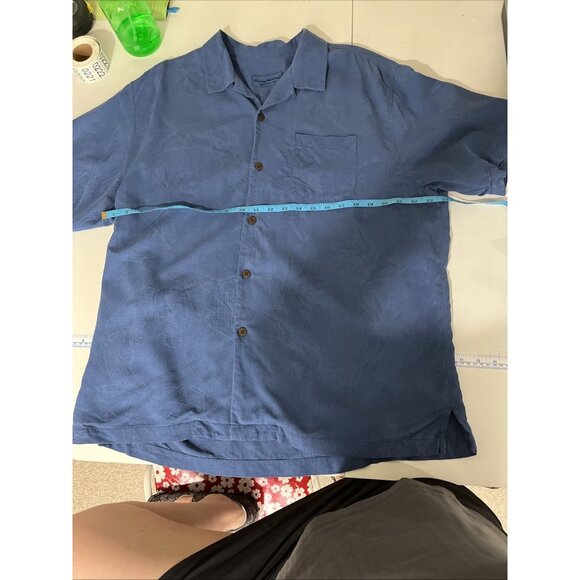 Tommy Bahama Blue Silk Pineapple Print Holiday Shirts Mens Size XL - Picture 8 of 9